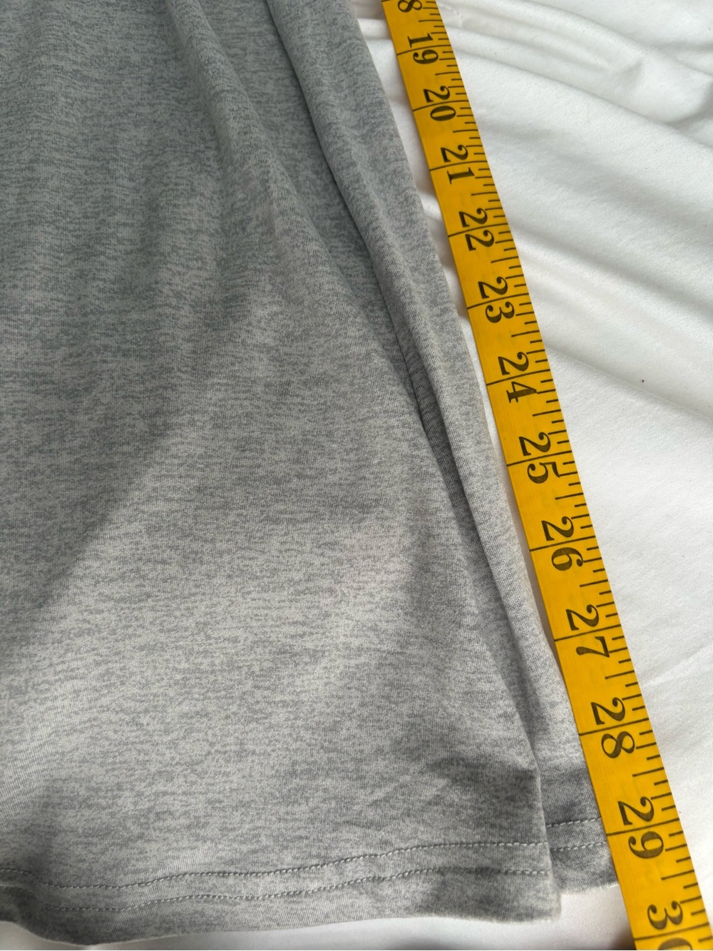 Light Grey Low Rise Flared Drawstring Pants - Picture 5 of 5